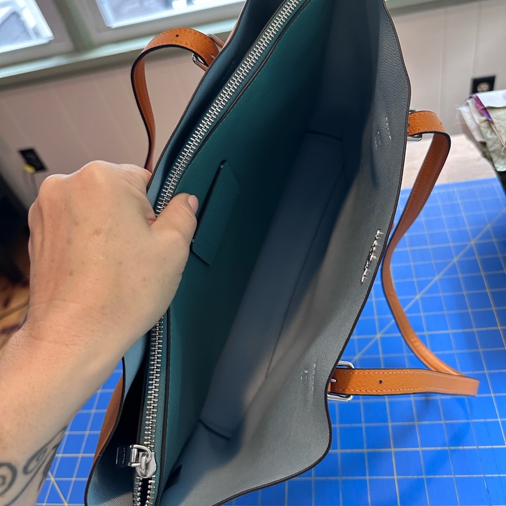 Coach Large Mollie Tote in Papaya - Picture 4 of 7